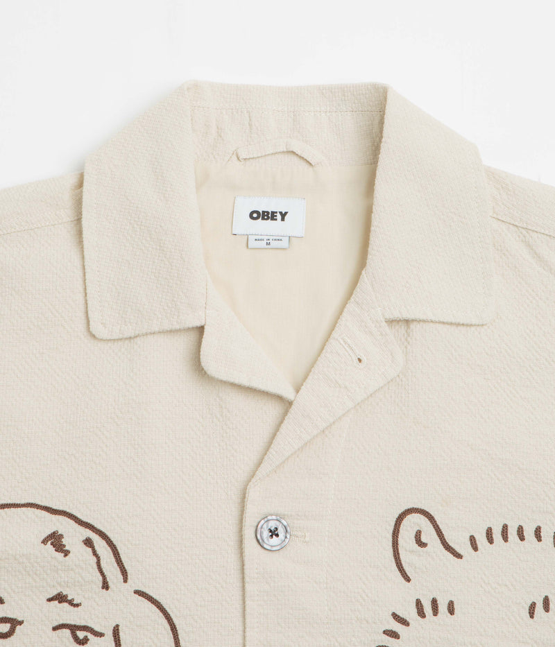 Obey Vesta Shirt Jacket in Egret