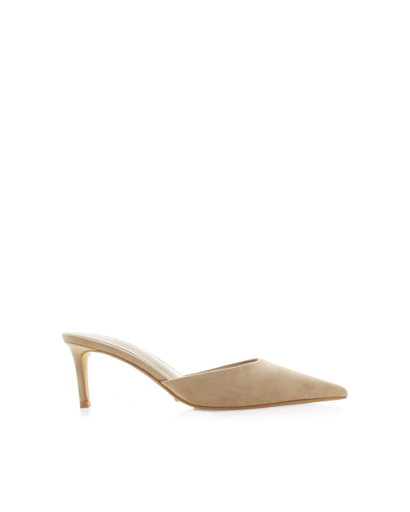 OFELIA - WARM TAUPE SUEDE-PUMPS-Billini-Billini