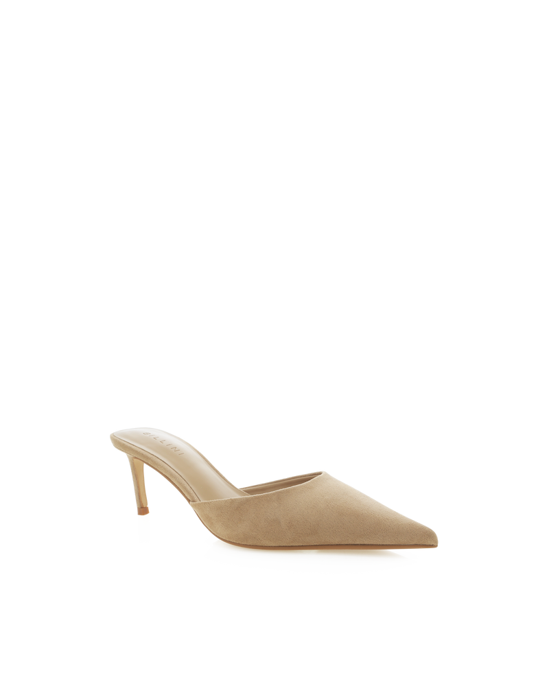 OFELIA - WARM TAUPE SUEDE-PUMPS-Billini-Billini