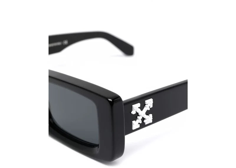 OFF-WHITE Arthur Square Frame Sunglasses Black/White (OERI016Y21PLA0011007)