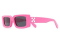OFF-WHITE Arthur Square Frame Sunglasses Fluo Pink/White (OWRI023R21PLA0013001)