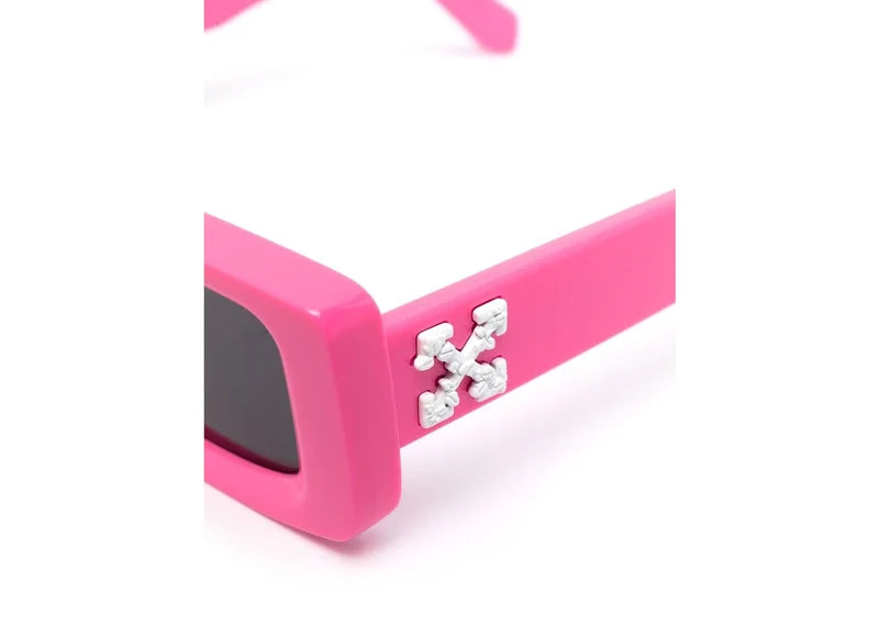 OFF-WHITE Arthur Square Frame Sunglasses Fluo Pink/White (OWRI023R21PLA0013001)