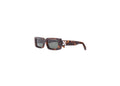 OFF-WHITE Arthur Square Frame Sunglasses Havana Brown/White/Grey (OWRI023R21PLA0016001)