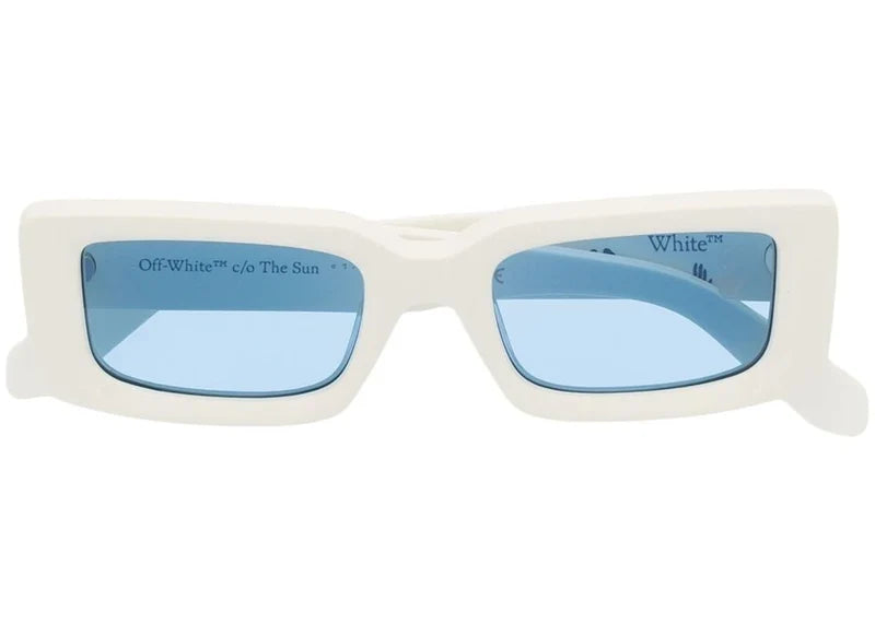 OFF-WHITE Arthur Square Frame Sunglasses White/Black/Blue (OWRI023R21PLA0010100)