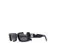OFF-WHITE Cady Rectangular Frame Sunglasses Black/White (OWRI026S21PLA0011001)