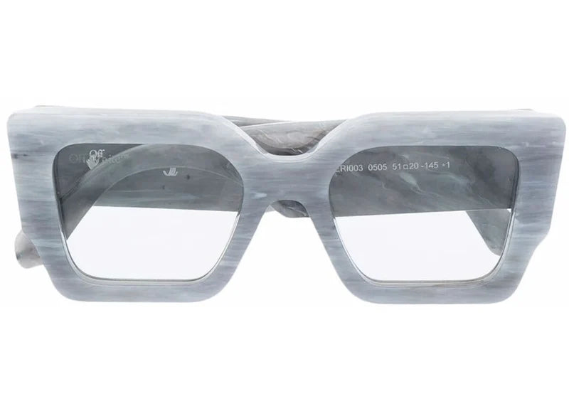 OFF-WHITE Catalina Rectangular Frame Sunglasses Light Grey/Light Grey/White (OERI003Y21PLA0010505)
