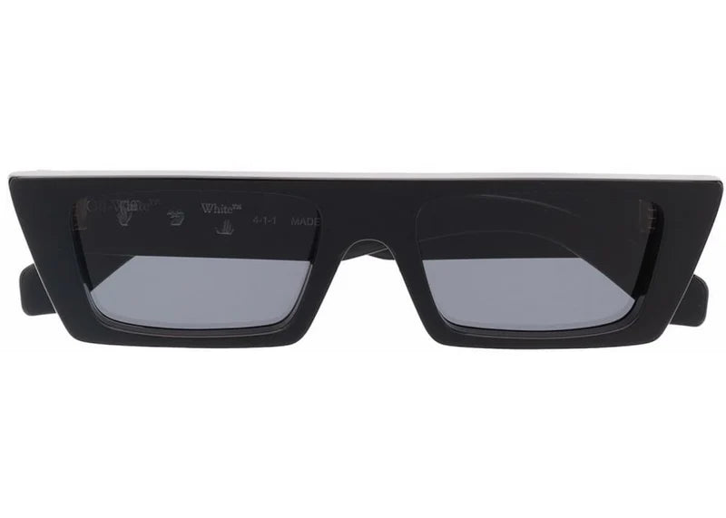 OFF-WHITE Marfa Rectangular Frame Sunglasses Black/Dark Grey/White (OERI010Y21PLA0011007)