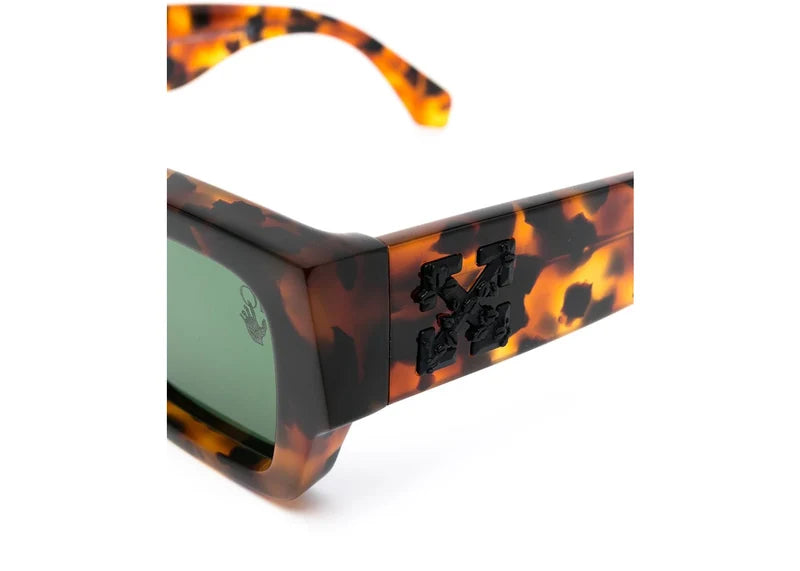 OFF-WHITE Mari Rectangular Frame Sunglasses Havana Brown/Black (OMRI010R21PLA0016010 / OMRI013S21PLA0016055)