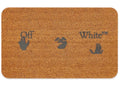 OFF-WHITE Swimming Man Logo Doormat Brown