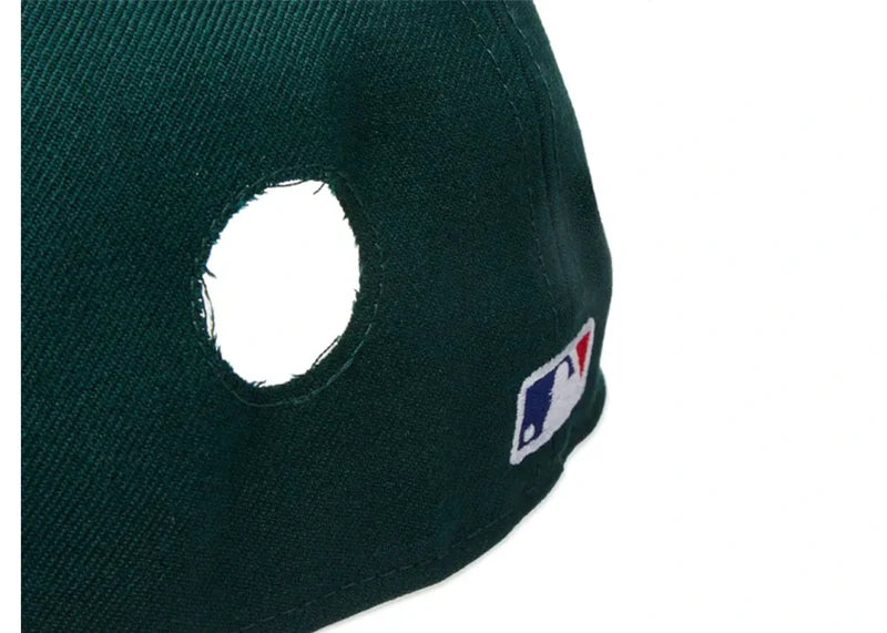 OFF-WHITE x MLB Oakland Athletics Cap Green/Yellow/White