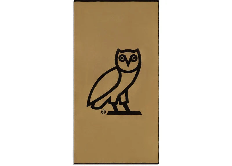 OVO Owl Beach Towel Black