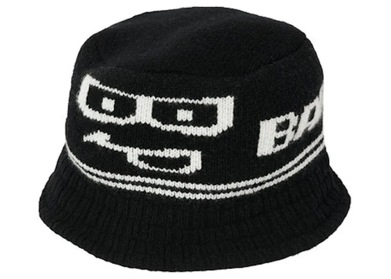 Palace Baddest Knitted Bucket Hat Black