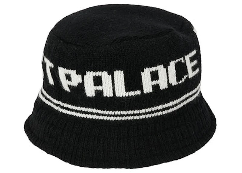 Palace Baddest Knitted Bucket Hat Black