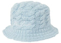 Palace Cable Knit Bucket Hat Baby Blue