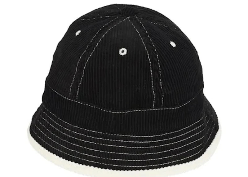 Palace Chain Stitch Bell Bucket Hat Black