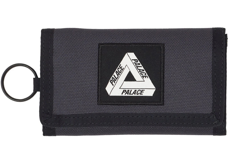 Palace Cordura Duck Canvas Tri-Fold Wallet Carbon/Black