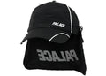 Palace Font Zip Shell Neck Saver 6-Panel Black