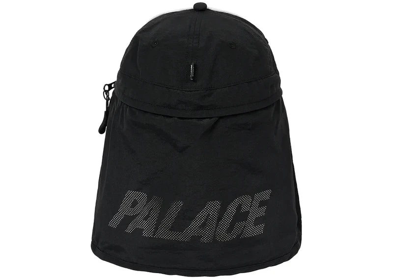 Palace Font Zip Shell Neck Saver 6-Panel Black