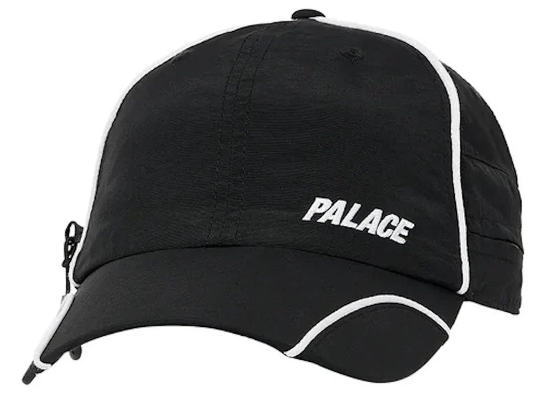 Palace Font Zip Shell Neck Saver 6-Panel Black