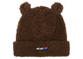 Palace Fuzzy Ear Beanie Brown