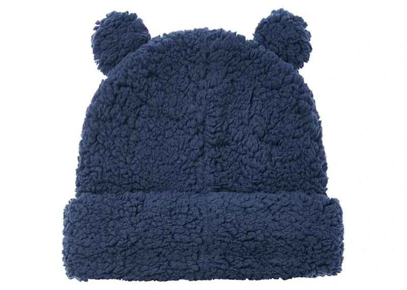 Palace Fuzzy Ear Beanie Navy