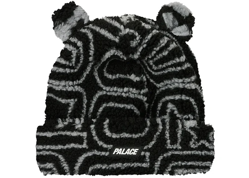 Palace Joyrex Fleece Ears Beanie Black