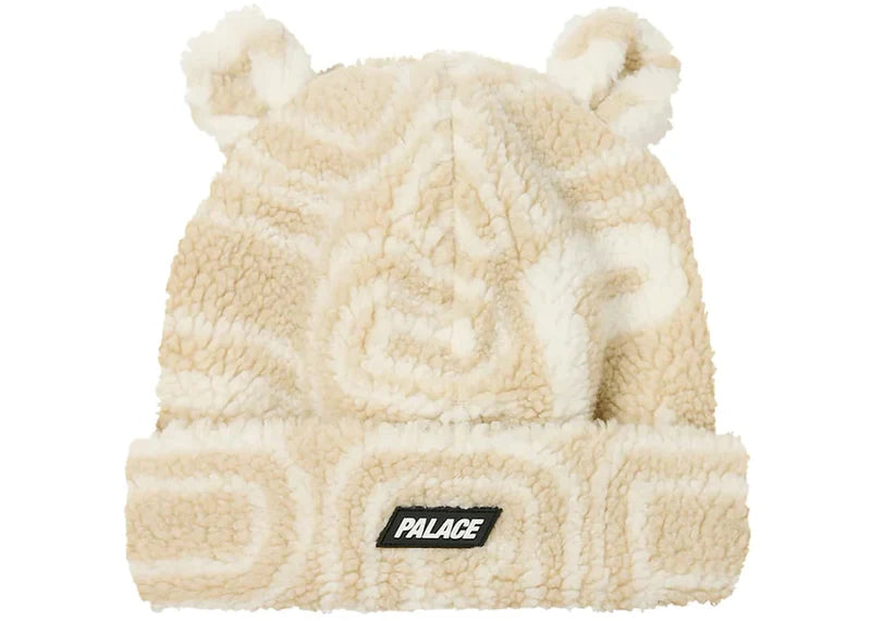 Palace Joyrex Fleece Ears Beanie Stone