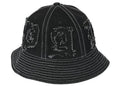 Palace Lique Denim Bucket Hat Black