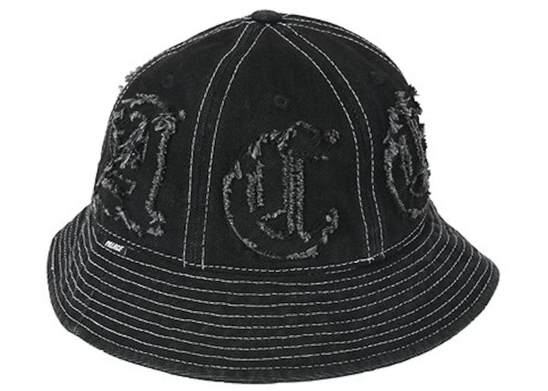 Palace Lique Denim Bucket Hat Black