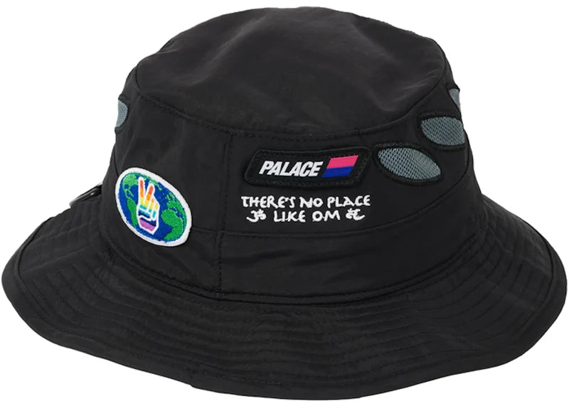 Palace OM Shell Bucket Hat Black