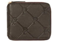 Palace PAL-M-Gram Leather Zip Wallet Brown