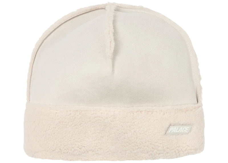 Palace Shearling Beanie Soft White