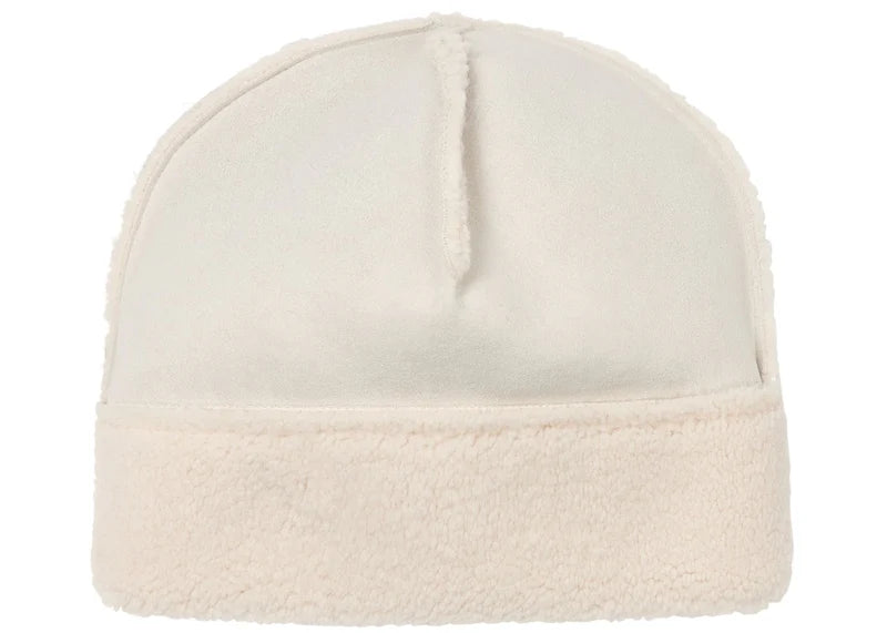 Palace Shearling Beanie Soft White