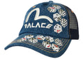 Palace x Evisu Dice Mesh Trucker Light Wash