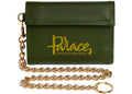 Palace x Harrods Leather Logo Chain Wallet Green