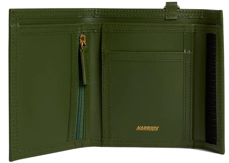 Palace x Harrods Leather Logo Chain Wallet Green