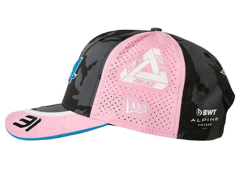 Palace x Kappa New Era For Alpine 9Fifty Curved Brim Pit Ocon Cap Night Desert Camo