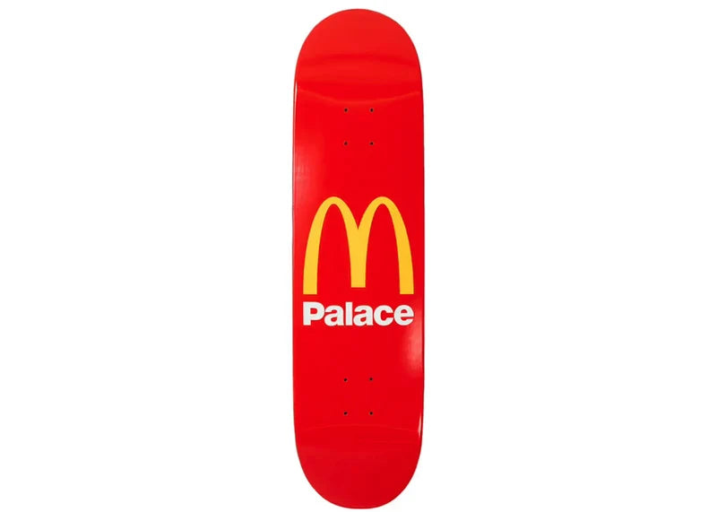 Palace x McDonald's Logo Skateboard Deck Red