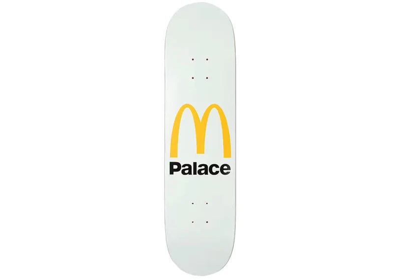 Palace x McDonald's Logo Skateboard Deck White