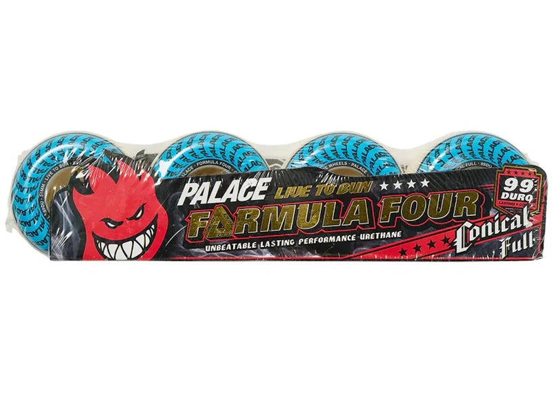 Palace x Spitfire Conical Full Formula Four Natural 51mm Wheels White/Blue