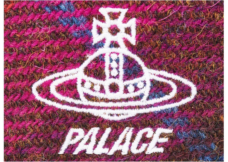 Palace x Vivienne Westwood GORE-TEX Harris Tweed Beret Plaid Pink