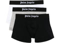 Palm Angels Logo-Waistband Boxers (Pack of 3) Black/Grey/White
