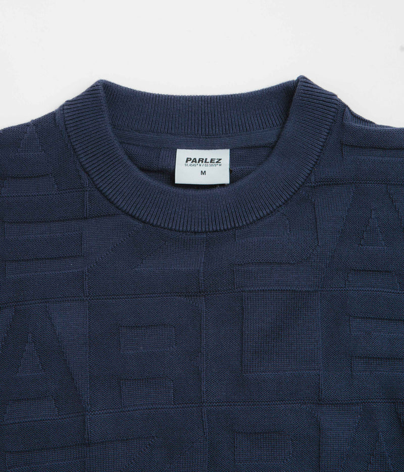 Parlez Block Crewneck Sweatshirt in Midnight
