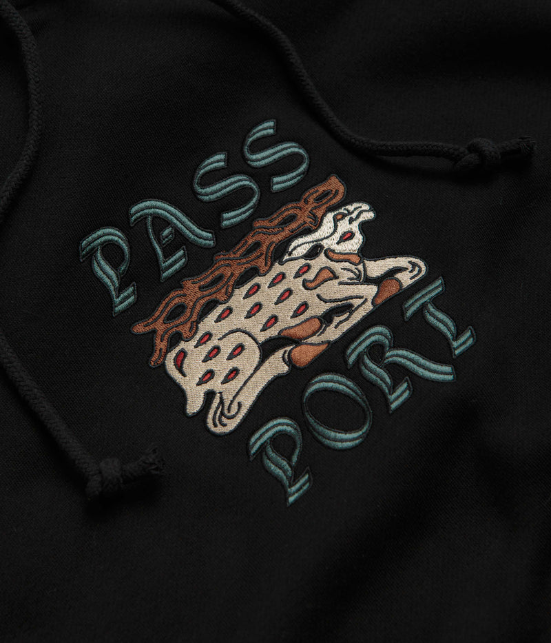 Pass Port Antler Hoodie in Black