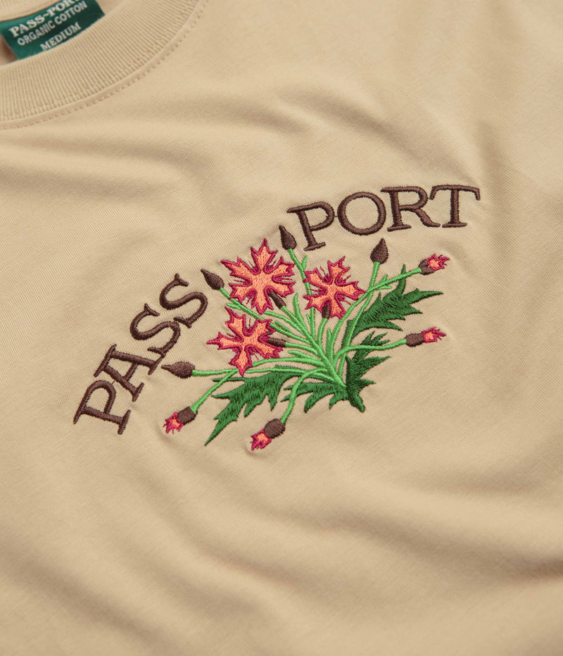 Pass Port Bloom Organic T-Shirt in Sand