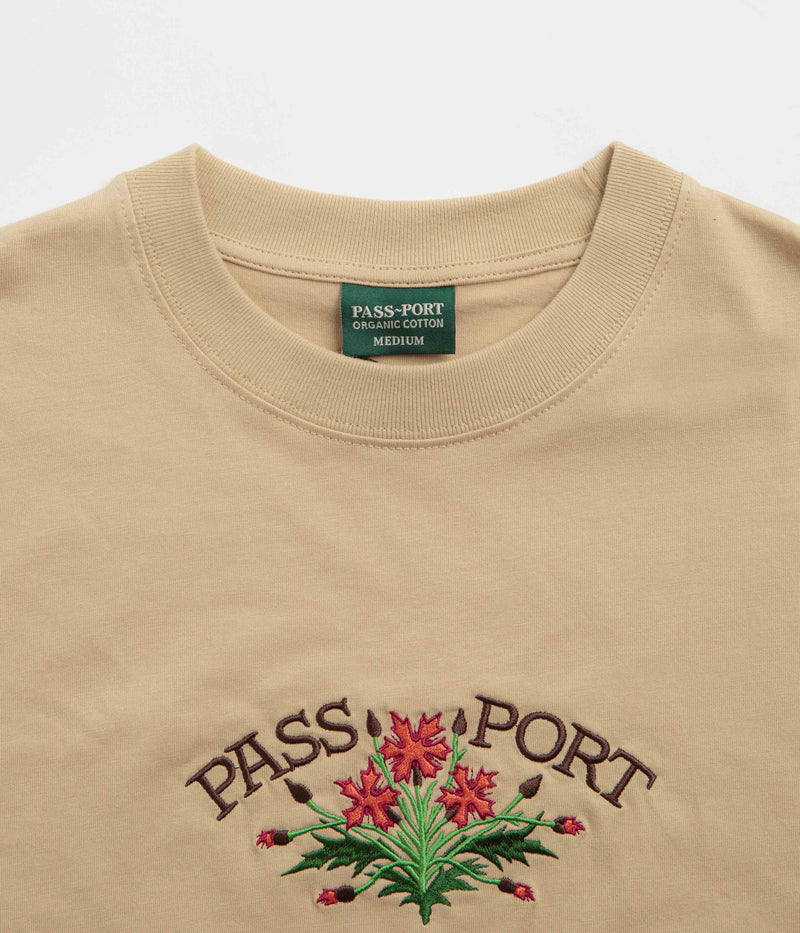 Pass Port Bloom Organic T-Shirt in Sand