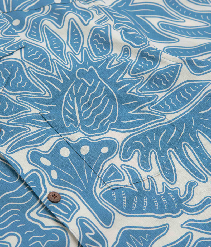 Patagonia Tidal Threads Camp Shirt in Bees and Flowers: Still Blue
