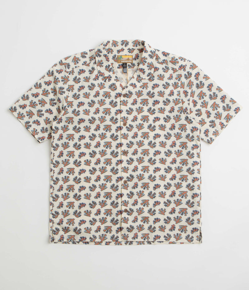 Patagonia Tidal Threads Camp Shirt in Oh Coral: Wool White