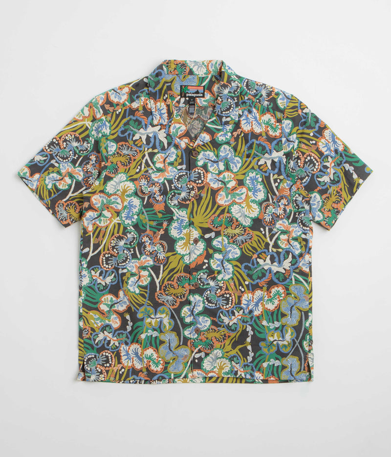 Patagonia Tidal Threads Camp Shirt in Undersea: Ink Black