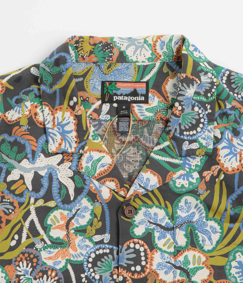 Patagonia Tidal Threads Camp Shirt in Undersea: Ink Black